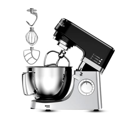 INALSA Stand Mixer With Die Cast Body & Free Mixing Bowl Worth Rs 2000| Durable Metal Gears| SS 304 Grade Accessories |2 No’s SS 304 Bowl |Timer- Digital Display| 8 Speeds (CuisinMix) INALSA Stand Mixer With Die Cast Body & Free Mixing Bowl Worth Rs 2000| Durable Metal Gears| SS 304 Grade Accessories |2 No’s SS 304 Bowl |Timer- Digital Display| 8 Speeds (CuisinMix)