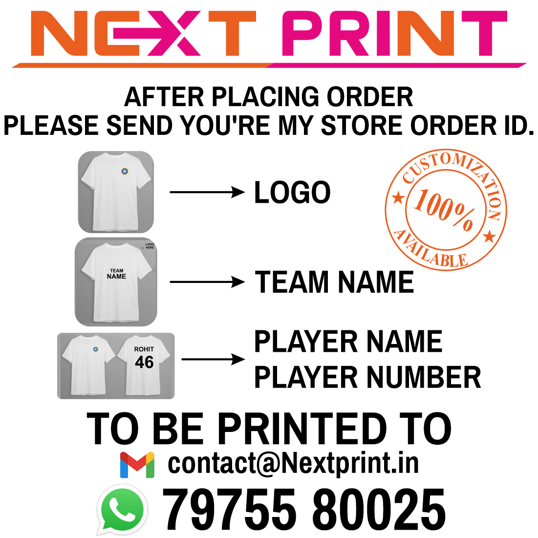 Next Print Printed T Shirts NP010098
