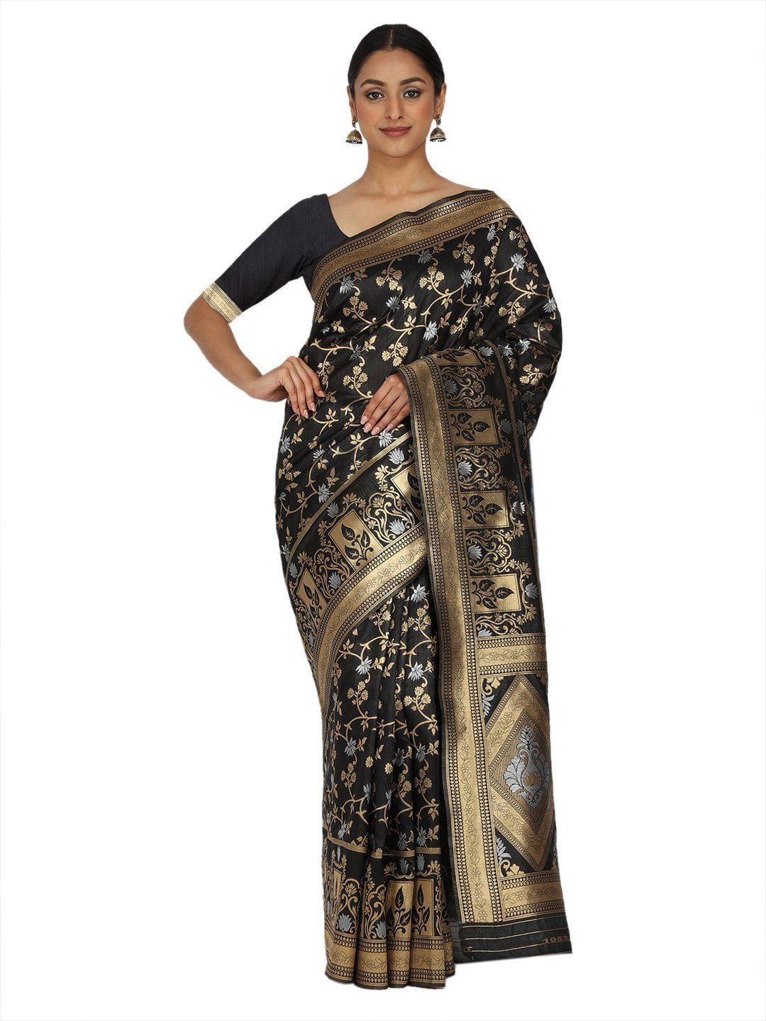Designer heavy Weaving Work Banrasi Silk Saree
