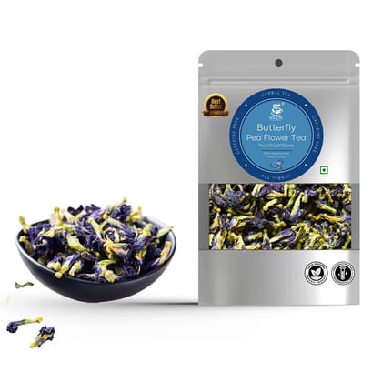 TEA & ME Butterfly Pea Flower Tea/Premium Blue Tea/Aparajita ke phool Flower/Petals/Hot Tea, Natural Blue Iced Tea, Mocktails, Relieves Stress/Ayurvedic Shankhpushpi Tea/Tea Blends TEA & ME Butterfly Pea Flower Tea/Premium Blue Tea/Aparajita ke phool Flower/Petals/Hot Tea, Natural Blue Iced Tea, Mocktails, Relieves Stress/Ayurvedic Shankhpushpi Tea/Tea Blends