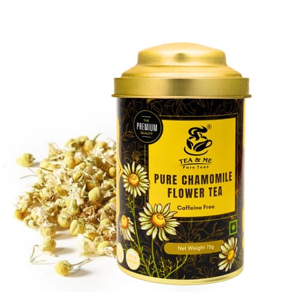 TEA & ME Chamomile Tea Loose Leaves Organic, Pure Chamomile Herbal Tea, Pure Whole Flower Buds of Chamomile for Sleep & Stress Relief, Camomile Detox Tea, Caffeine-Free Relaxing Tea For Insomnia TEA & ME Chamomile Tea Loose Leaves Organic, Pure Chamomile Herbal Tea, Pure Whole Flower Buds of Chamomile for Sleep & Stress Relief, Camomile Detox Tea, Caffeine-Free Relaxing Tea For Insomnia