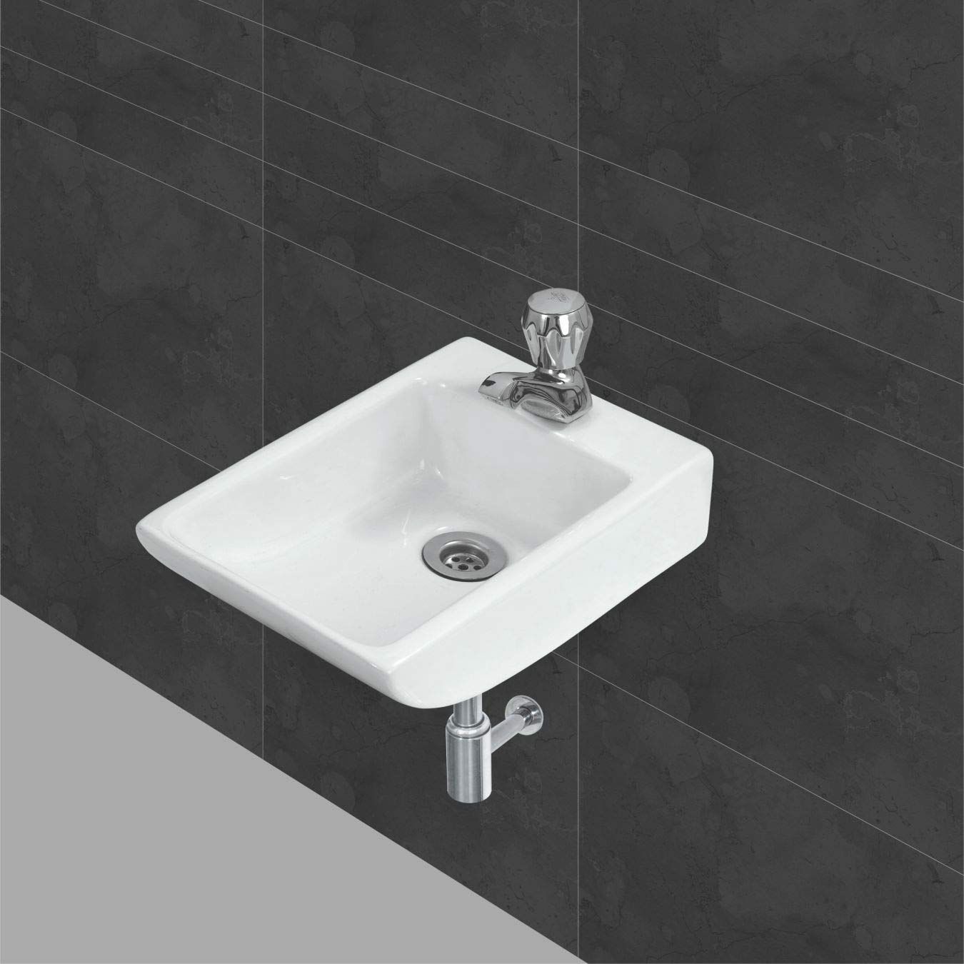 Belmonte Sparrow Glossy Wash Basin, Sink (Ivory, Off White, Small)