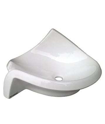 Belmonte Table Top Wash Basin Pearl 20 Inch x 16 Inch - White