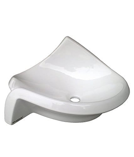 Belmonte Table Top Wash Basin Pearl 20 Inch x 16 Inch - White