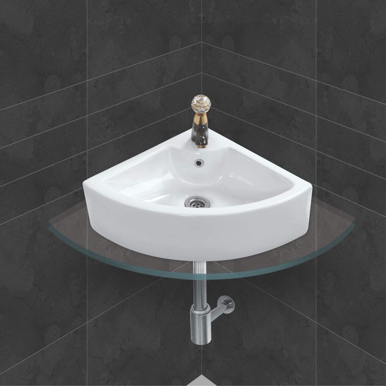 Belmonte Delta Corner Wash Basin