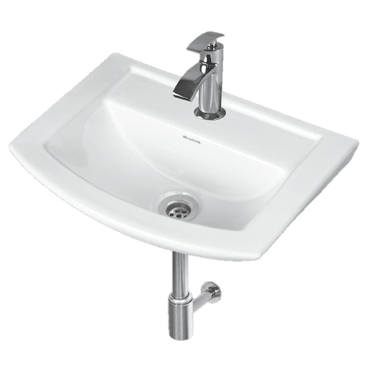 Belmonte Wall Hung/Wall Mount Ceramic Wash Basin Lily