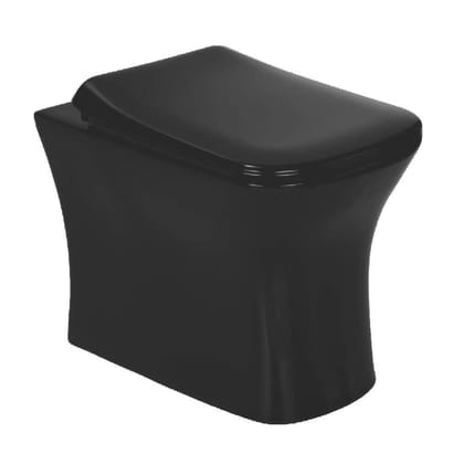 Ceramics Designer Floor Mounted European Water Closet One Piece Western Toilet Commode EWC S Trap with Slow Motion Soft Close Seat Cover