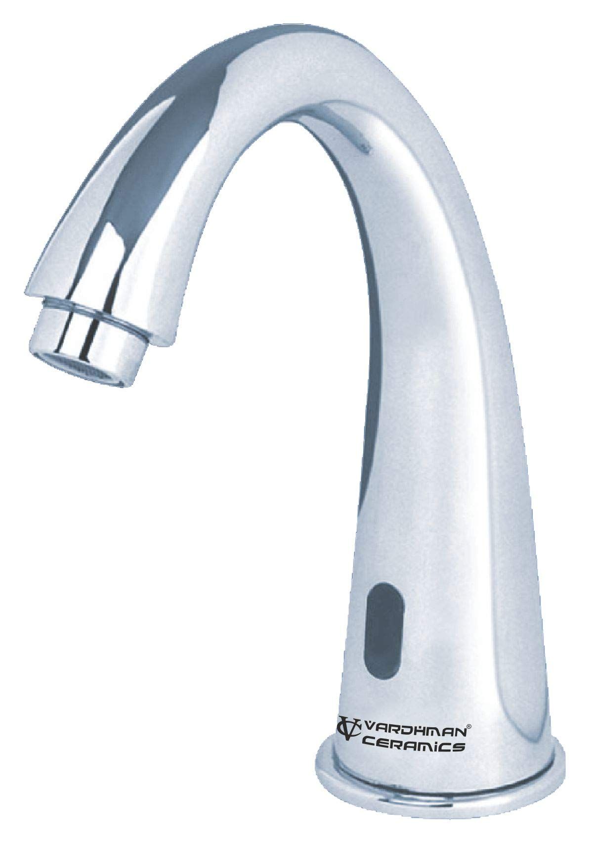 Vardhman Ceramics Touchless Automatic Sensor E Tap Faucet for Wash Basin AC/DC Power Supply Model - Swan