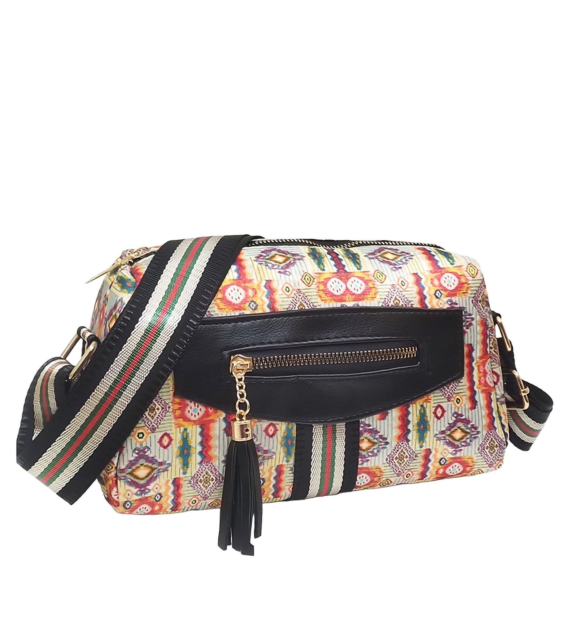Magnifique Women's Hand/Sling/Side Bag/purse Polyurethane Western (Clear)