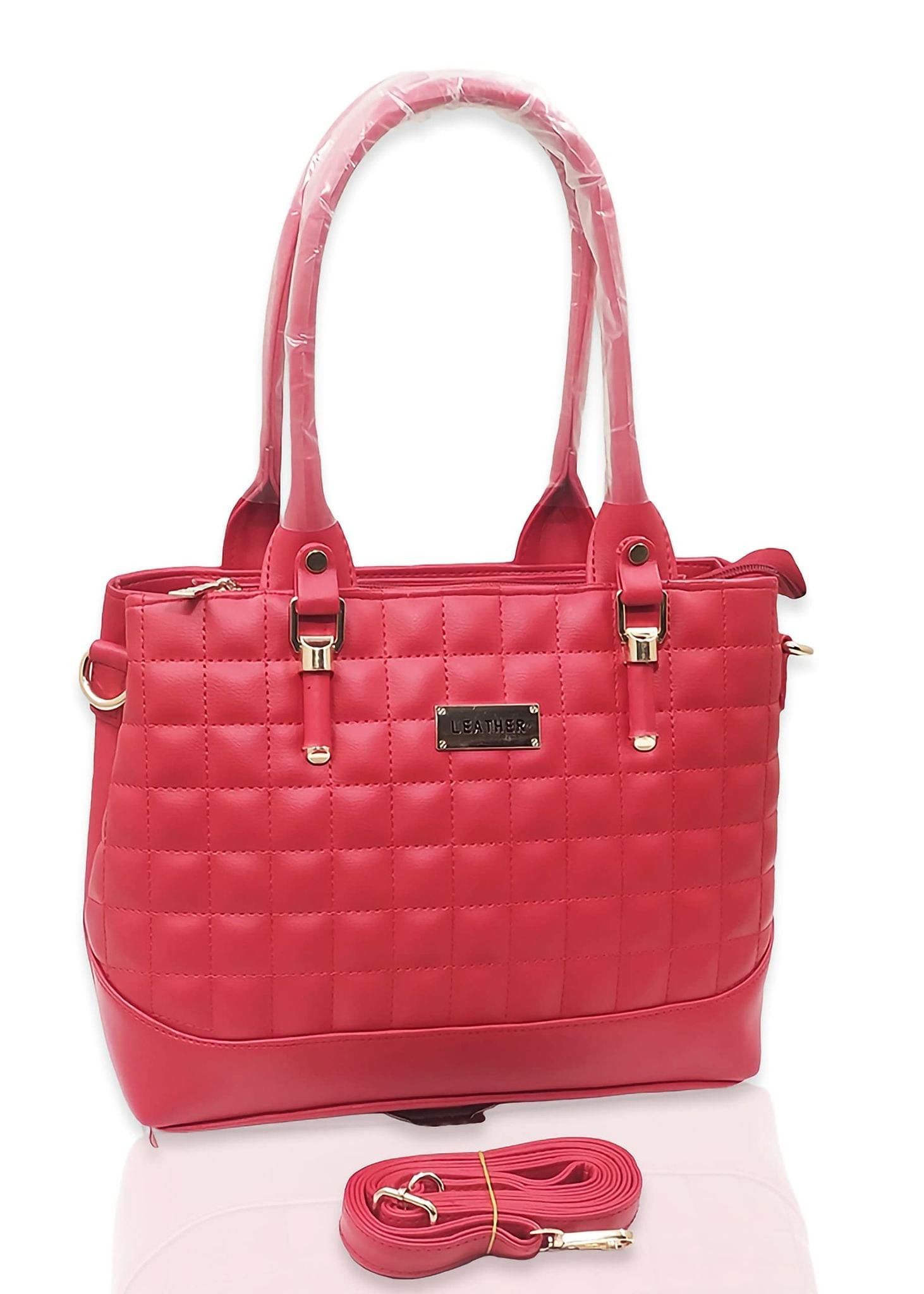 Magnifique Polyurethane ?Women's Hand/Sling/Side Bag/Purse? (Free Size_Red)