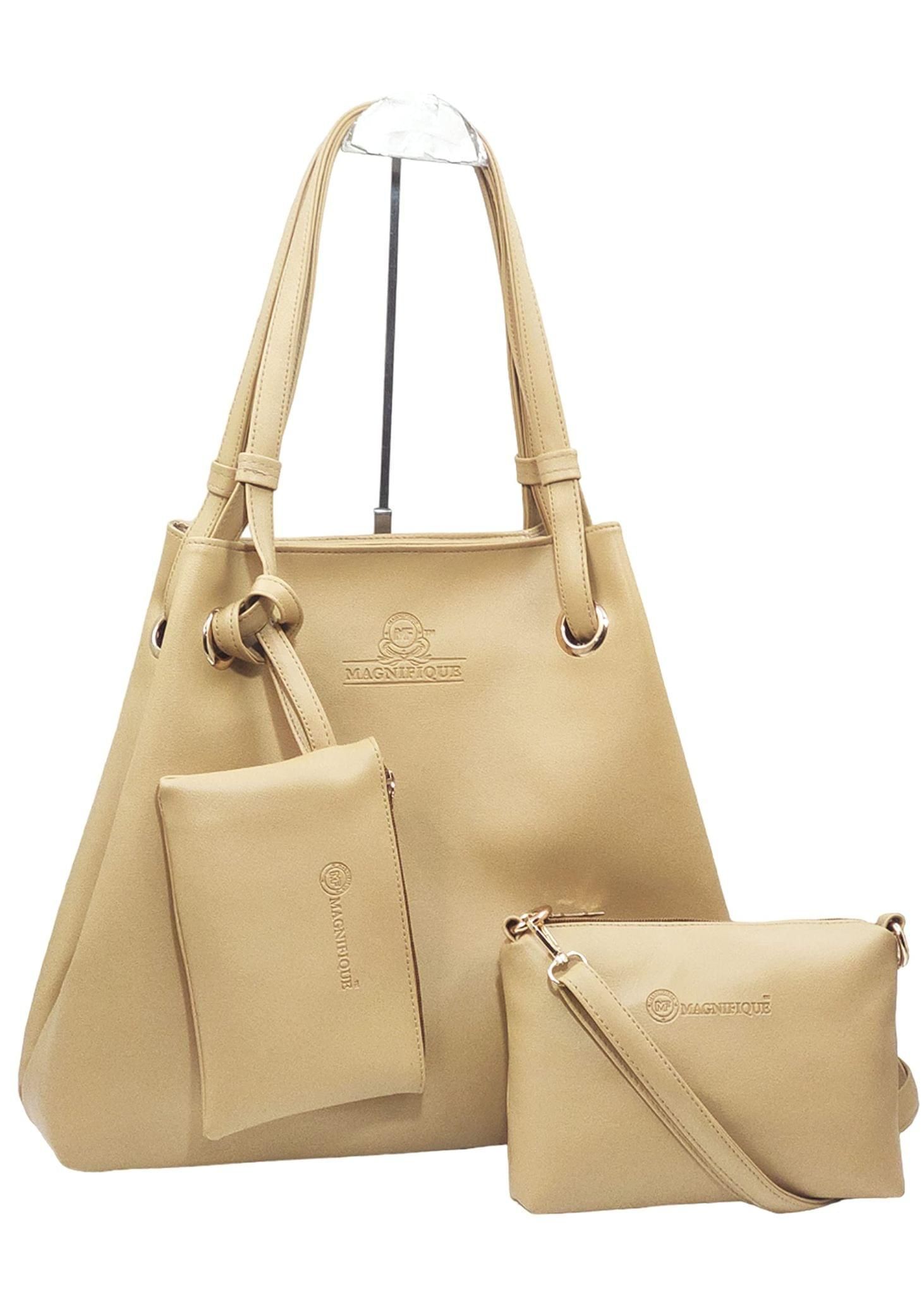 Magnifique Women's Hand/Sling/Side Bag/purse Polyurethane Western (Clear)