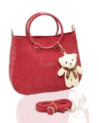 Magnifique Women's Hand/Sling/Side Bag/purse Polyurethane Western (Red) Magnifique Women's Hand/Sling/Side Bag/purse Polyurethane Western (Red)