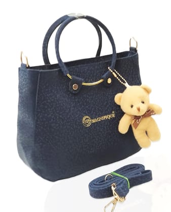 Magnifique Women's Hand/Sling/Side Bag/purse Polyurethane Western (Blue) Magnifique Women's Hand/Sling/Side Bag/purse Polyurethane Western (Blue)