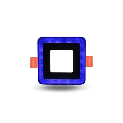 6 Watts Decorative LED Light, Jelly Type Square Panel Light, Ceiling Light, 3D Effect Lighting Double Color