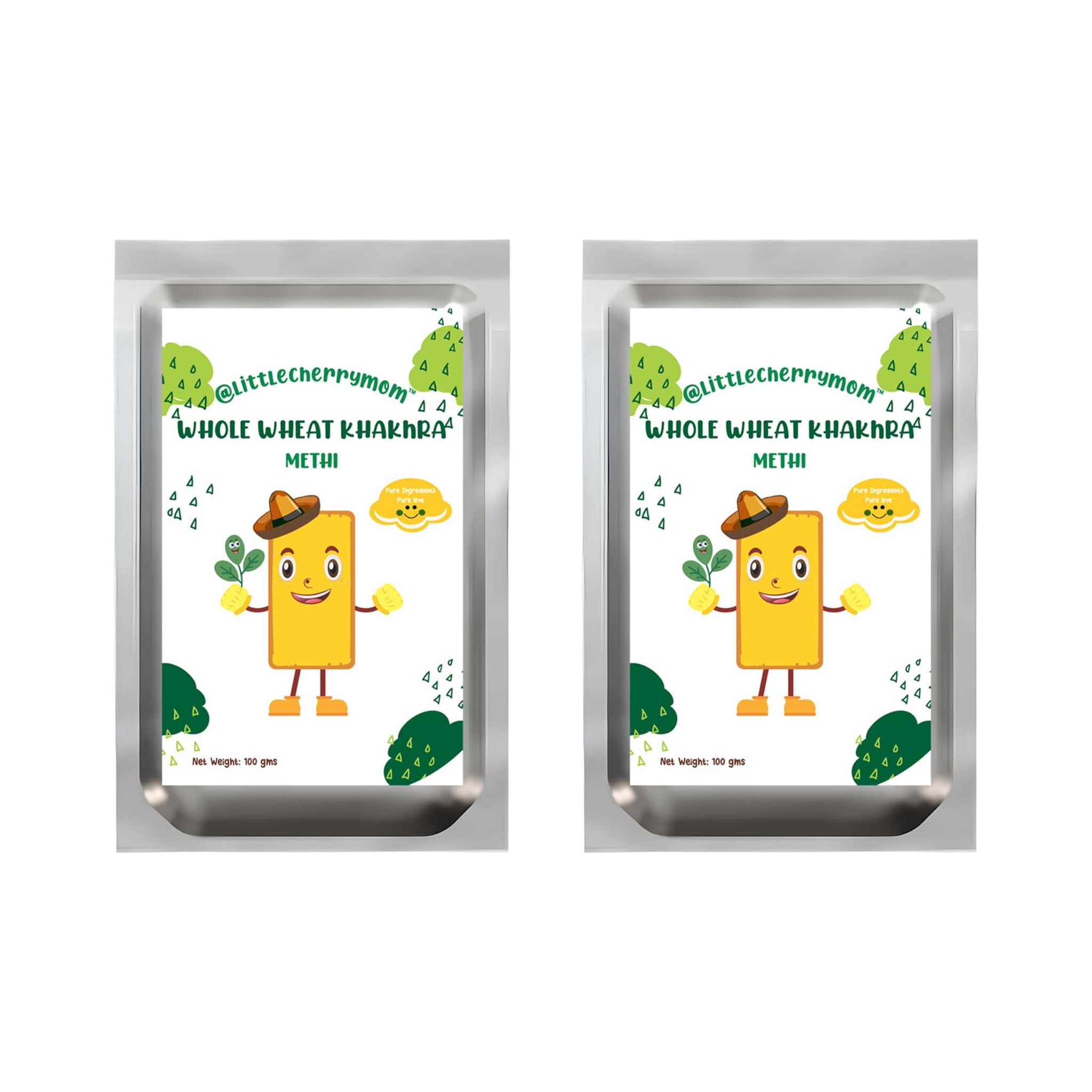 Whole Wheat Khakhra – Methi Flavour ((100g x 2))