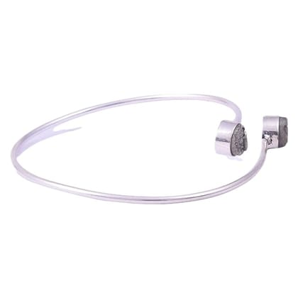 Krishna Impex Semi Precious Stone Pyrite Bangle Bracelet For Men And Women