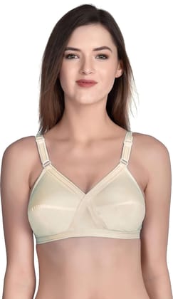 FASHION BONES Women's Cotton Cross Bra for Women and Girls | Full Coverage, Non-Padded | Daily Use Cotton Bra | Beige-White (Combo of 2) FASHION BONES Women's Cotton Cross Bra for Women and Girls | Full Coverage, Non-Padded | Daily Use Cotton Bra | Beige-White (Combo of 2)