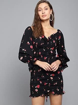 Kulfi Super Trendy Printed Crop Dress for Women
