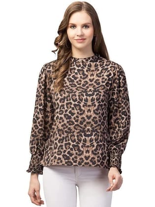 Kulfi Women's Animal Tiger Print Top