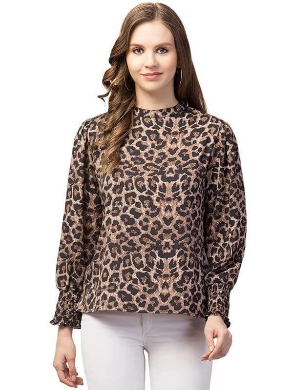 Kulfi Women's Animal Tiger Print Top