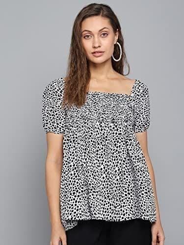 Kulfi Fancy Animal Print Regular Top