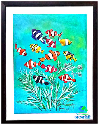 Handmade fish shell painting 317 Handmade fish shell painting 317