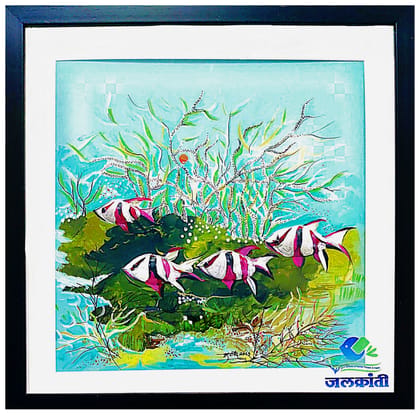 Handmade fish shell painting 325 Handmade fish shell painting 325