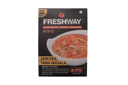 Freshway Jain Veg Tawa Masala Ready To Eat Freeze Dried with No Added Preservatives and Colors Freshway Jain Veg Tawa Masala Ready To Eat Freeze Dried with No Added Preservatives and Colors