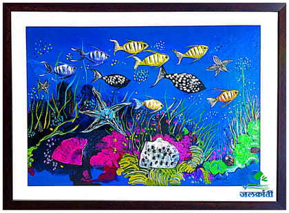 Handmade fish shell painting 332 Handmade fish shell painting 332