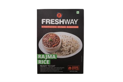 Freshway Rajma Rice Ready To Eat Freeze Dried with No Added Preservatives & Colors Freshway Rajma Rice Ready To Eat Freeze Dried with No Added Preservatives & Colors