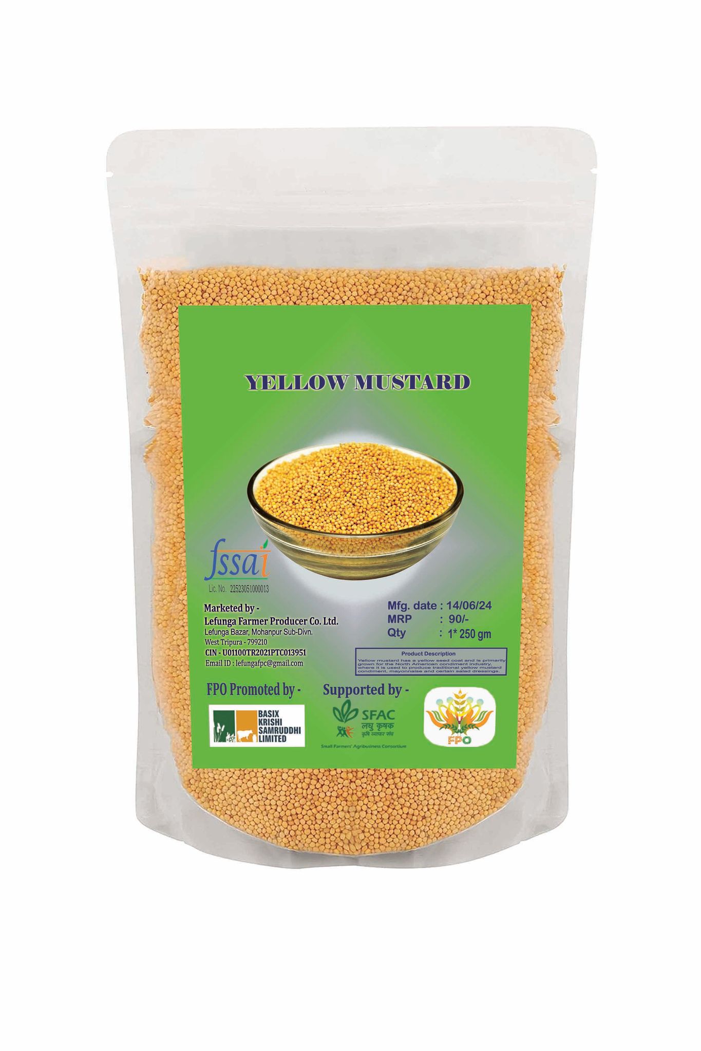 Yellow Mustard (pack of 2)