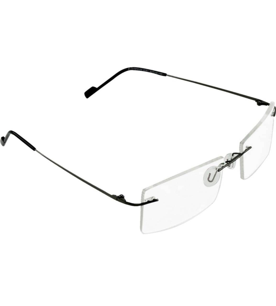 Jodykoes Premium Rimless Rectangle Frame (Black)