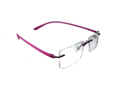 Jodykoes Premium TR Side Rimless Rectangle Frame (Pink)