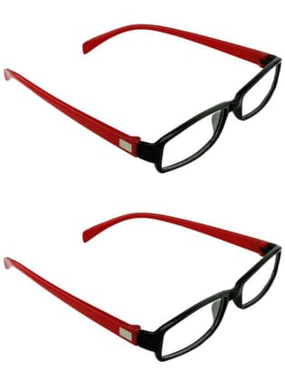 Jodykoes Half Eye Shape Light Weight Frame (Pack of 2) (Red & Red)