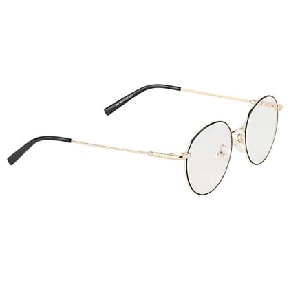 Jodykoes Elegant Looking Blu Light Protection Anti Glare Metal Round Frame Spectacle Eyeglasses Eyewear (Black & Gold) Jodykoes Elegant Looking Blu Light Protection Anti Glare Metal Round Frame Spectacle Eyeglasses Eyewear (Black & Gold)