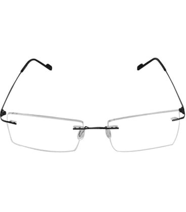 Jodykoes Premium Rimless Anti Glare Rectangle Frame Spectacle Eyeglasses Eyewear (Black) Jodykoes Premium Rimless Anti Glare Rectangle Frame Spectacle Eyeglasses Eyewear (Black)