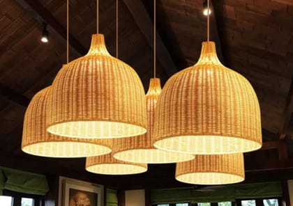 Bamboo Lamp Shade # Handmade Hanging Lamp Shade