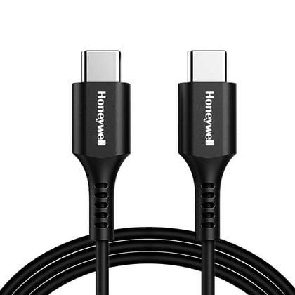 Honeywell USB Type C To Type C Fast Charging Cable,1.8M, PD 60W, QC 3.0- Black Honeywell USB Type C To Type C Fast Charging Cable,1.8M, PD 60W, QC 3.0- Black