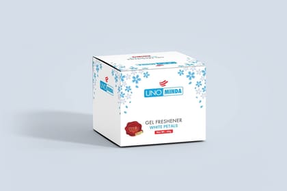 UNO MINDA CFR_WPETALS_60 White Petal Gel Base Car Air Freshner/Car Perfume