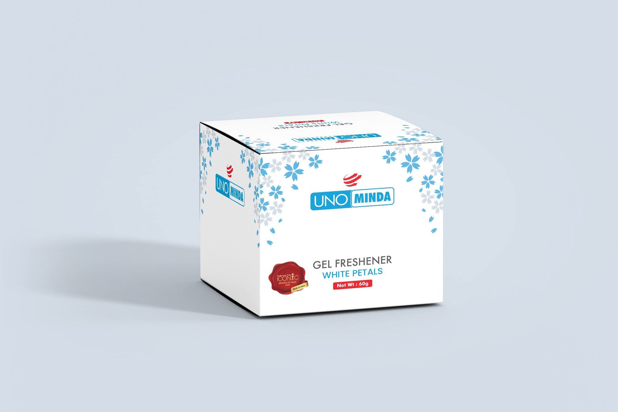 UNO MINDA CFR_WPETALS_60 White Petal Gel Base Car Air Freshner/Car Perfume