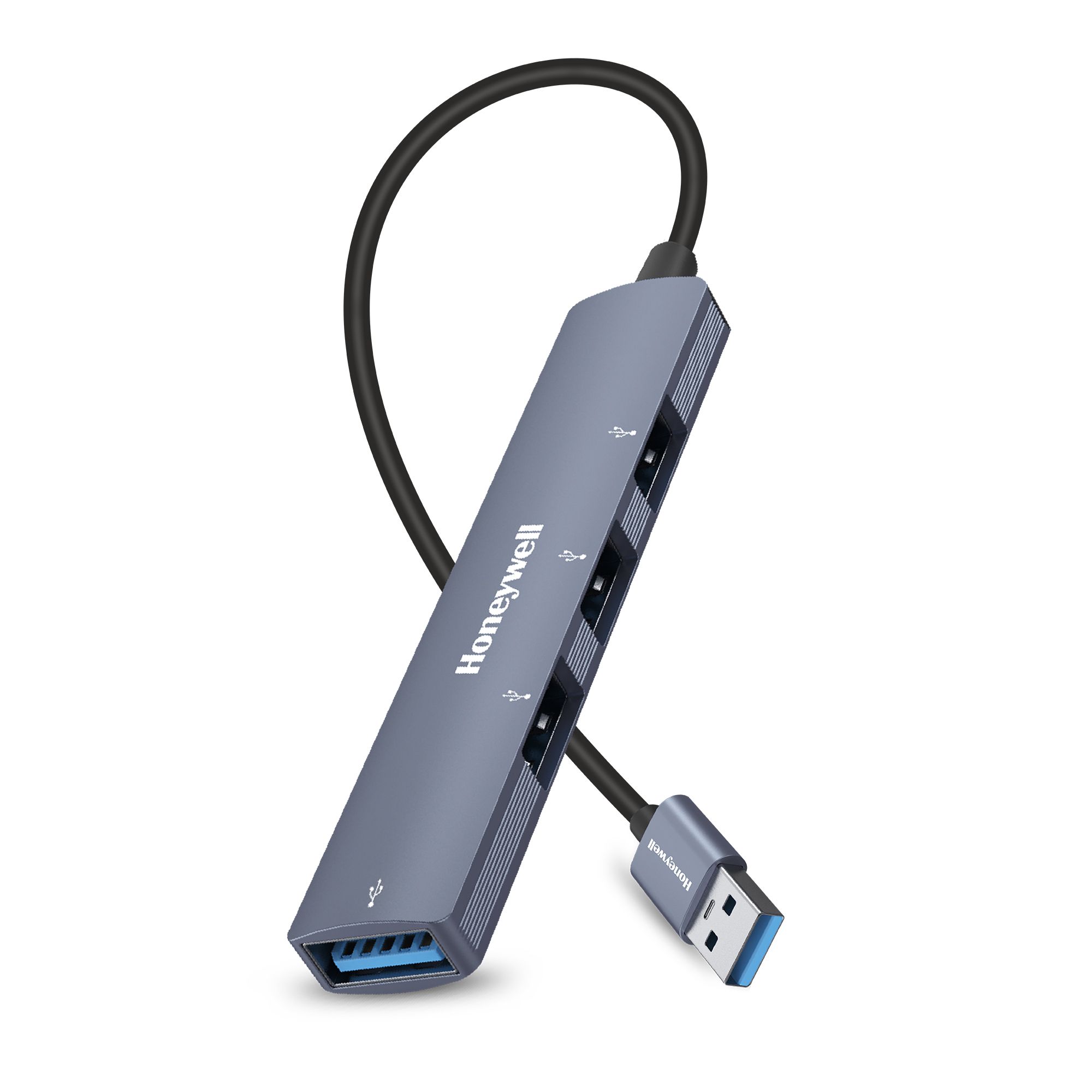 Honeywell 4-In-1 Ultra Slim USB Hub - 30Cms Cable