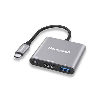 Honeywell High-Speed 3-In-1 Type C To HDMI Adapter, Quick Transfer Speed Of 5GBPS, UHD 4K@30Hz Honeywell High-Speed 3-In-1 Type C To HDMI Adapter, Quick Transfer Speed Of 5GBPS, UHD 4K@30Hz