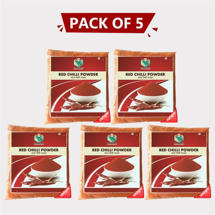 Red Chilli Powder 500gm (Pack of 5) – Sarwashree Krishi Producer Company Limited Pure & Natural Red Chilli for Daily Use. 
