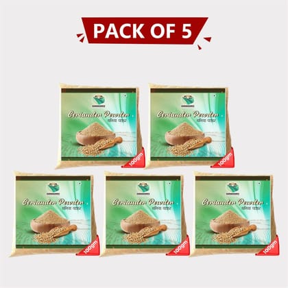Coriander Powder 500gm (Pack of 5 x 100gm) – Sarwashree Krishi Producer Company Limited Pure & Natural Dhaniya Powder. 