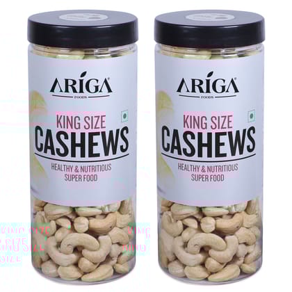 Ariga Foods King Sized Healthy & Nutritious 100% Natural Cashews 1kg (2 x 500 g)