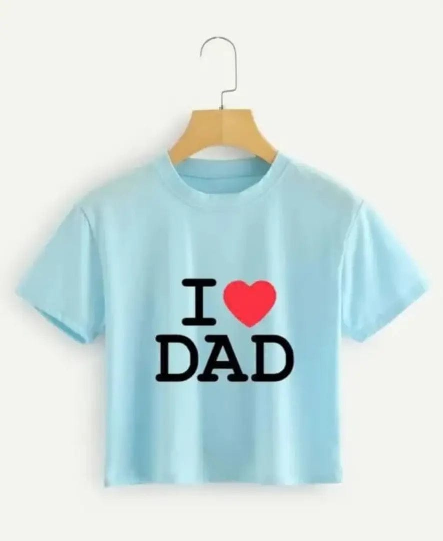 Classic Cotton Blend Printed Crop Top for Women