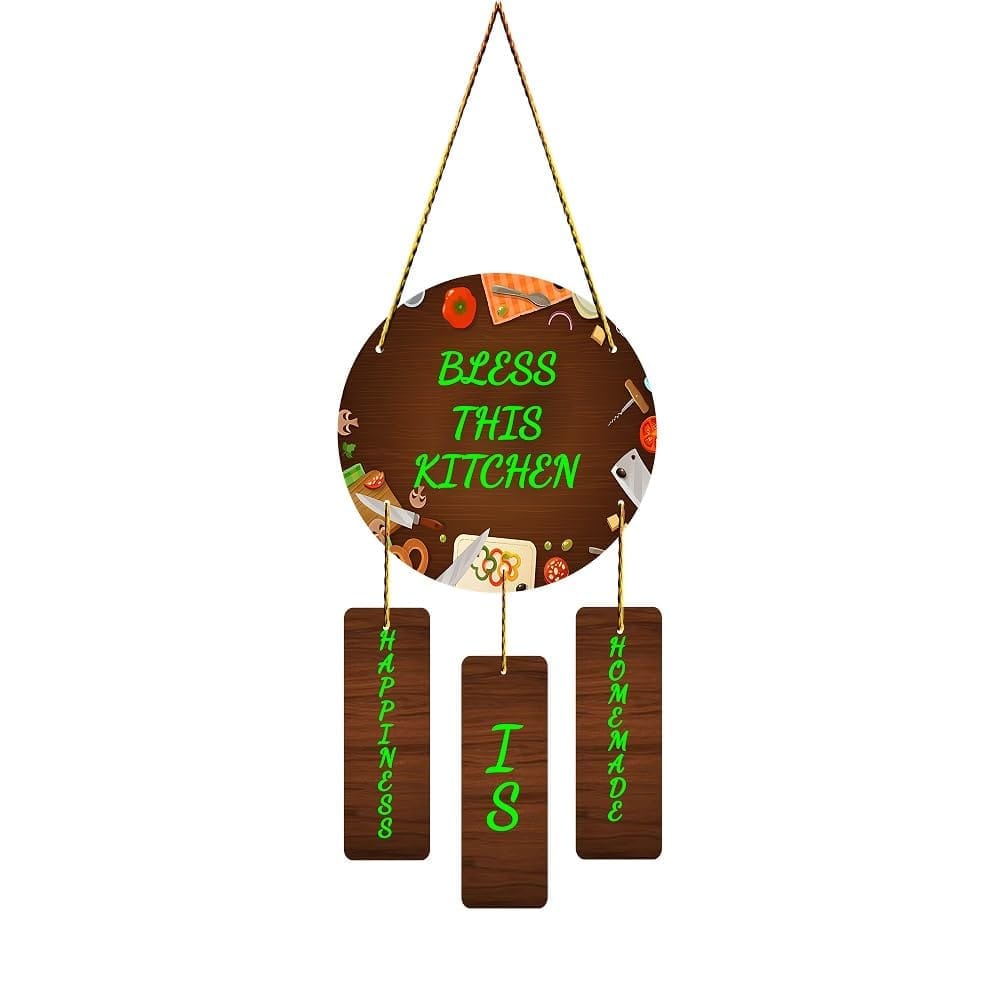 Charmor Bless the Kitchen Wall Hanging Decorative Items for Home | Gifts | Living Room | Modern Decor Items (WH4617)