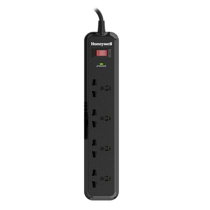 Honeywell Surge Protector With 4 Universal Socket And 2 Meter Cord Honeywell Surge Protector With 4 Universal Socket And 2 Meter Cord