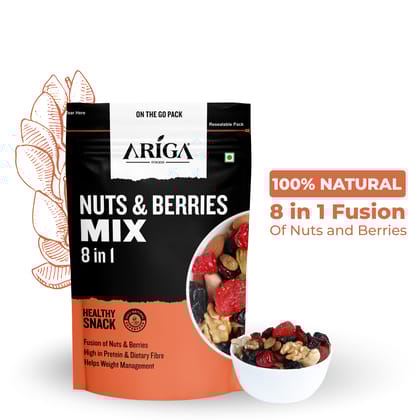 Ariga Foods Nuts & Berries Mix | 8 in 1 | (200 g)
