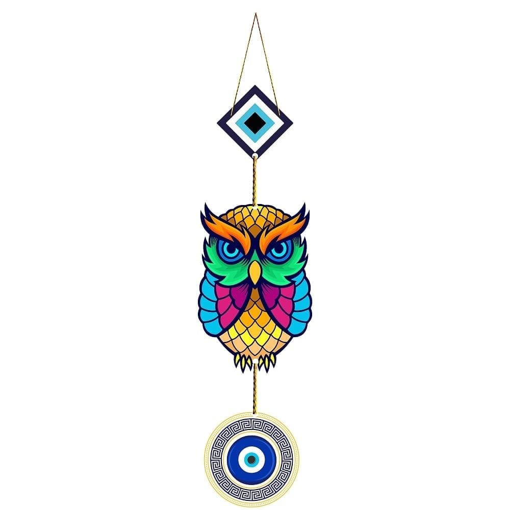 Charmor Owl Wall Hanging Decorative Items for Home | Gifts | Living Room | Modern Decor Items (WH5001)